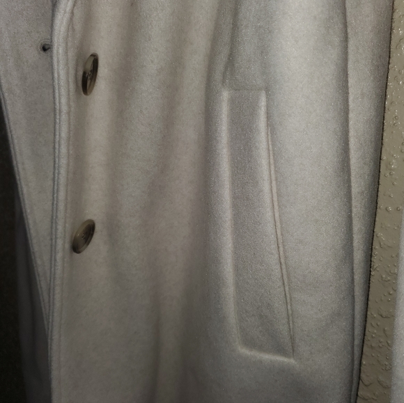 NWT Women's Old Navy Soft Brushed Long Dress Coat - Ivory Cream Winter White - Picture 6 of 16